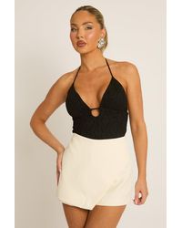Rebellious Fashion - Lace Plunge Bodysuit - Lyst