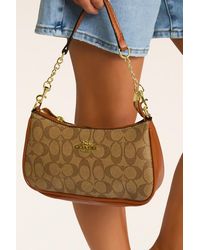 Rebellious Fashion - Logo Monogram Faux Leather Shoulder Bag - Lyst