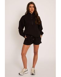 Rebellious Fashion - Oversized Half Zip Sweater And Joggers Loungewear Co-Ord Set - Lyst