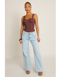 Rebellious Fashion - Acid Wash Wide Leg Jeans - Lyst