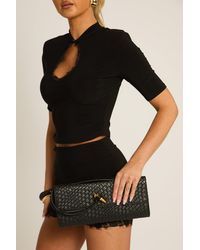 Rebellious Fashion - Leather Clutch Bag With Clasp - Lyst