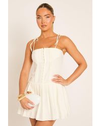 Rebellious Fashion - Pleated Corset Mini Dress - Lyst