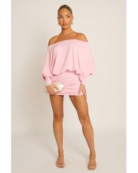 Rebellious Fashion - Batwing Bardot Mini Dress - Lyst