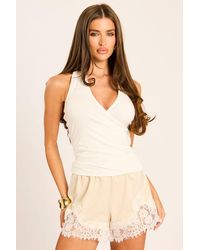 Rebellious Fashion - Halter Wrap Detail Top - Lyst