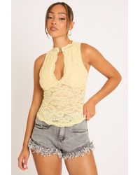 Rebellious Fashion - Lace Cut Out Top - Lyst