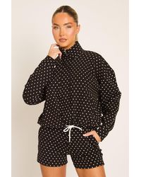 Rebellious Fashion - High Neck Zip Up Jacket And Shorts Co-Ord Set - Lyst