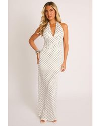 Rebellious Fashion - Halterneck Tie Back Maxi Dress - Lyst