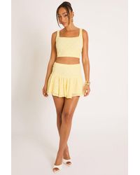 Rebellious Fashion - Lace Top And Frill Mini Skirt Co-Ord Set - Lyst