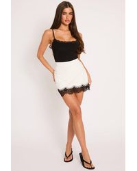 Rebellious Fashion - Lace Trim Mini Skort - Lyst