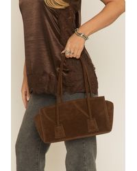 Rebellious Fashion - Faux Suede Shoulder Bag - Lyst