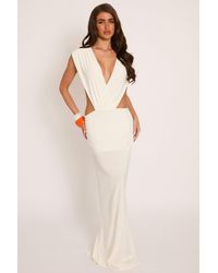 Rebellious Fashion - Cross Front Cut Out Maxi Dress - Lyst