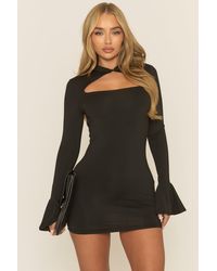 Rebellious Fashion - High Neck Long Sleeve Mini Dress - Lyst