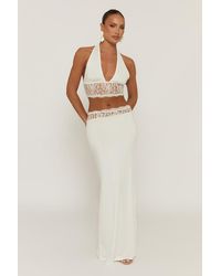 Rebellious Fashion - Lace Detail Top And Maxi Skirt Co-Ord Set - Lyst