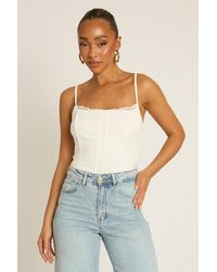 Rebellious Fashion - Lace Detail Corset Top - Lyst