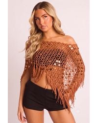 Rebellious Fashion - Sequin Crochet Shawl - Lyst