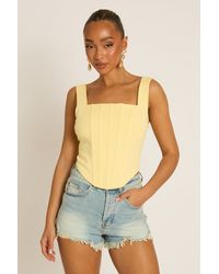 Rebellious Fashion - Boned Lace Back Corset Top - Lyst