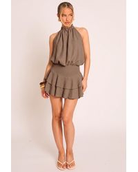 Rebellious Fashion - Textured Flippy Playsuit - Lyst