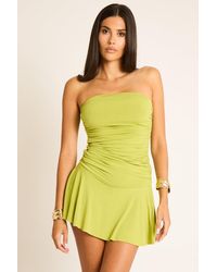 Rebellious Fashion - Bandeau Frill Hem Playsuit - Lyst