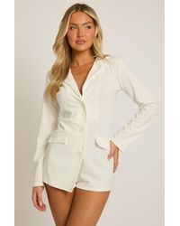 Rebellious Fashion - Tailored Blazer Playsuit - Lyst