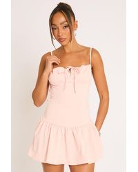 Rebellious Fashion - Tie Front Mini Dress - Lyst