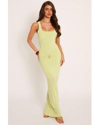 Rebellious Fashion - Trim Detail Scoop Neck Maxi Dress - Lyst