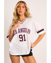 Rebellious Fashion - Oversized Varsity Football T-Shirt - Lyst
