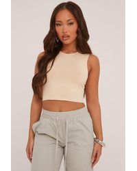 Rebellious Fashion - Round Neck Cropped Top - Lyst