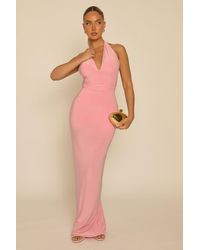 Rebellious Fashion - Halterneck Tie Back Maxi Dress - Lyst