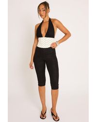 Rebellious Fashion - Lace Capri Pants - Lyst