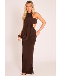 Rebellious Fashion - Drape High Neck Maxi Dress - Lyst