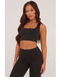 Rebellious Fashion - Square Neck Sleeveless Cropped Top - Lyst