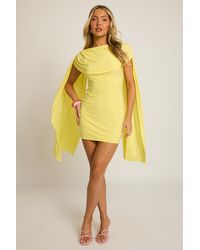 Rebellious Fashion - Gathered Cape Mini Dress - Lyst