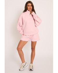 Rebellious Fashion - Oversized Half Zip Sweater And Joggers Loungewear Co-Ord Set - Lyst