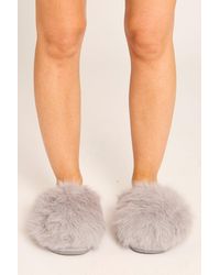 Rebellious Fashion - Fluffy Mule Slippers - Lyst