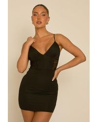 Rebellious Fashion - Lace Insert Strappy Mini Dress - Lyst