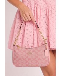 Rebellious Fashion - Logo Monogram Faux Leather Shoulder Bag - Lyst