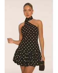 Rebellious Fashion - Polka Dot Scarf Mini Dress - Lyst