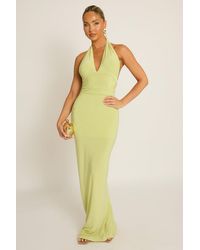 Rebellious Fashion - Halterneck Tie Back Maxi Dress - Lyst