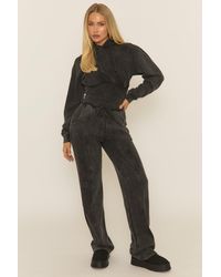 Rebellious Fashion - Washed Cinched Waist Hoody And Joggers Loungewear Co-Ord Set - Lyst