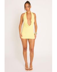 Rebellious Fashion - Cowl Halterneck Mini Dress - Lyst