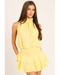 Rebellious Fashion - Textured Flippy Playsuit - Lyst