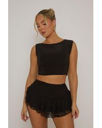 Rebellious Fashion - Ruffle Lace Mini Skirt - Lyst