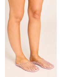 Rebellious Fashion - Cage Jelly Mule Sliders - Lyst