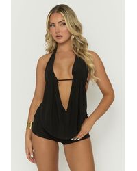 Rebellious Fashion - Halter Top And Micro Short Co-Ord Set - Lyst