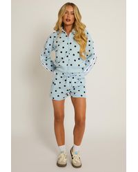 Rebellious Fashion - Zip Through Jacket And Shorts Co-Ord Set - Lyst