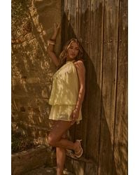 Rebellious Fashion - Halterneck Blouson Mini Dress - Lyst