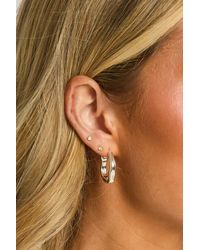 Rebellious Fashion - Wavy Hoop Earrings - Lyst
