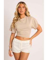 Rebellious Fashion - Short Sleeve Cinched Waist T-Shirt - Lyst