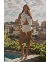 Rebellious Fashion - Lace Blouson Playsuit - Lyst