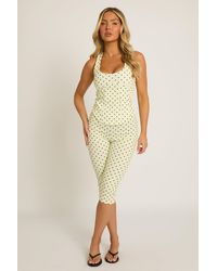 Rebellious Fashion - Corset Top And Capri Pant Co-Ord Set - Lyst